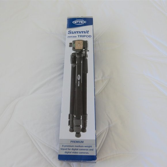 OPTEX NWOT Summit PRT200 Premium TRIPOD with Professional Style 3-Way Pan Head - Picture 4 of 11